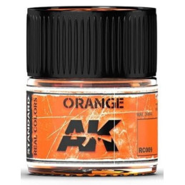 PINTURA REAL COLORS NARANJA (10 ml) - AK RC009