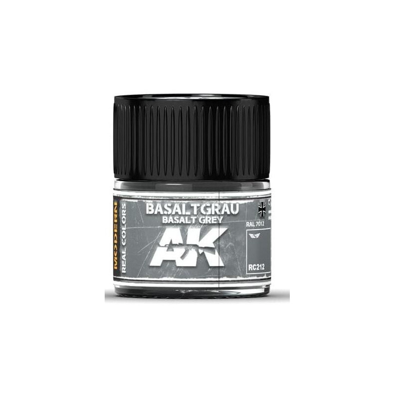 PINTURA REAL COLORS BASALTGRAU (10 ml) - AK Interactive RC212