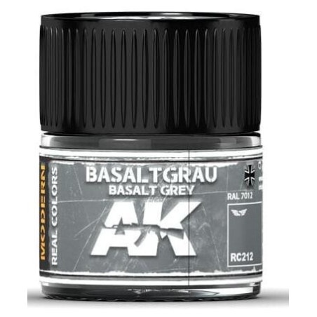 PINTURA REAL COLORS BASALTGRAU (10 ml) - AK Interactive RC212