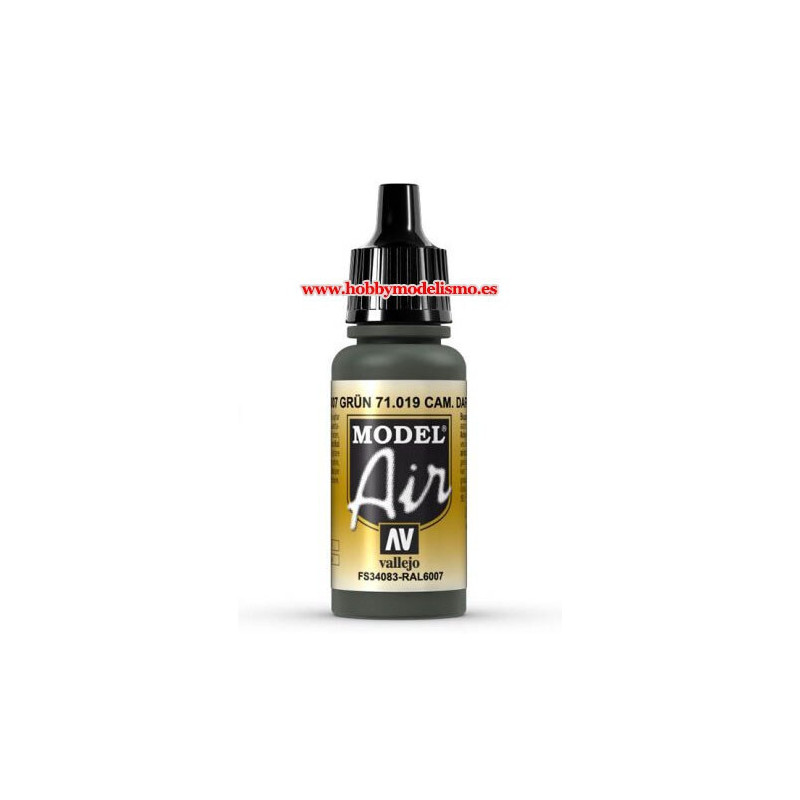 PINTURA ACRILICA CAMUFLAGE VERDE OSCURO (17 ml)