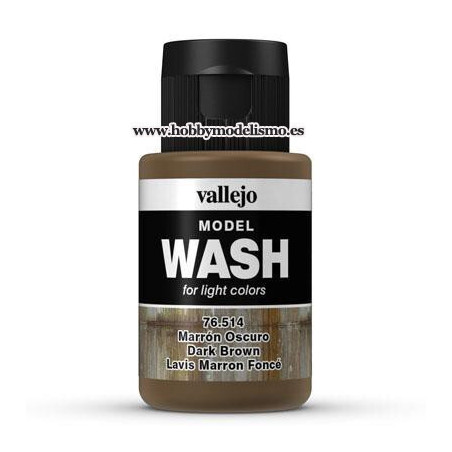 MODEL WASH (35 ml) MARRON OSCURO vallejo 76514