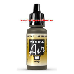 PINTURA ACRILICA VERDE OLIVA IJA (17 ml) model air - maquetasymas.es