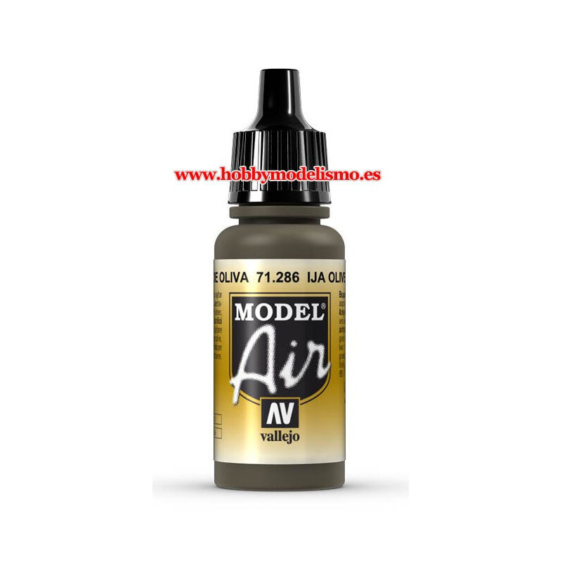 PINTURA ACRILICA VERDE OLIVA IJA (17 ml) model air - maquetasymas.es