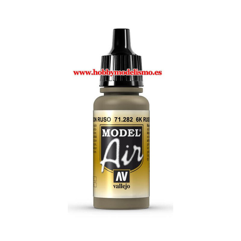 PINTURA ACRILICA MARRON RUSO 6K (17 ml) model air - maquetasymas.es