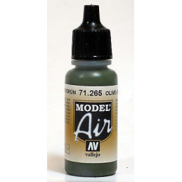 PINTURA ACRILICA OLIVGRUN RLM80 (17 ml)  model air - maquetasymas.es