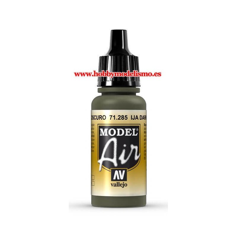 PINTURA ACRILICA VERDE OSCURO IJA (17 ml)  model air - hobbymodelismo