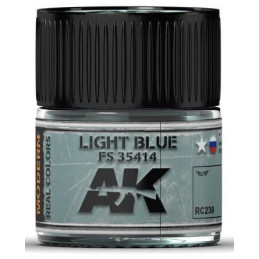 PINTURA REAL COLORS AZUL CLARO FS35414 (10 ml) - AK REAL COLOR RC238