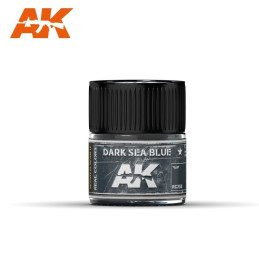 PINTURA REAL COLORS AZUL MAR OSCURO (10 ml) - AK REAL COLOR RC258