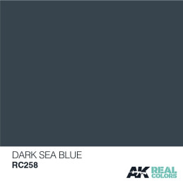 PINTURA REAL COLORS AZUL MAR OSCURO (10 ml) - AK REAL COLOR RC258