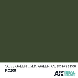 PINTURA REAL COLORS USMC GREEN RAL6003 (10 ml) - AK RC209