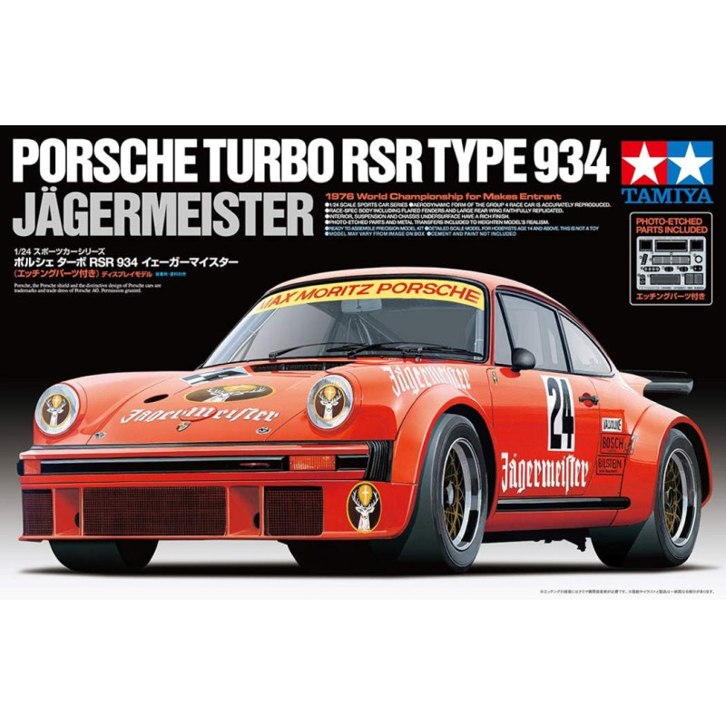 PORSCHE 934 JAEGER - ESCALA 1/24 - TAMIYA 24328