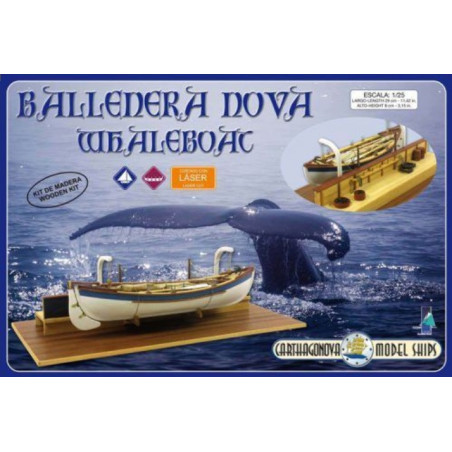 BALLENERA NOVA - WHALEBOAT ESCALA 1/25 CARTHAGONOVA MODELSHIP 51102