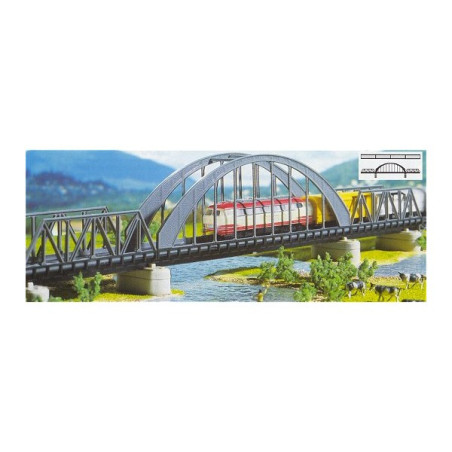 PUENTE TRES TRAMOS CON ARCO (400 x 32 x 84 mm) -Escala 1/160 / N- Faller 222583