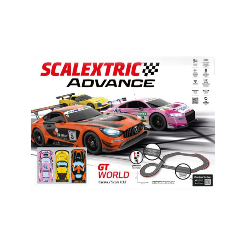 ADVANCE CIRCUITO GT WORLD -Escala 1/32- Scalextric E10435S500