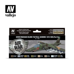 MODEL AIR SET: SOVIET-RUSSIAN AF SCHEME TACTICAL 2 1978-1989 COLORS - Acrylicos Vallejo 71608