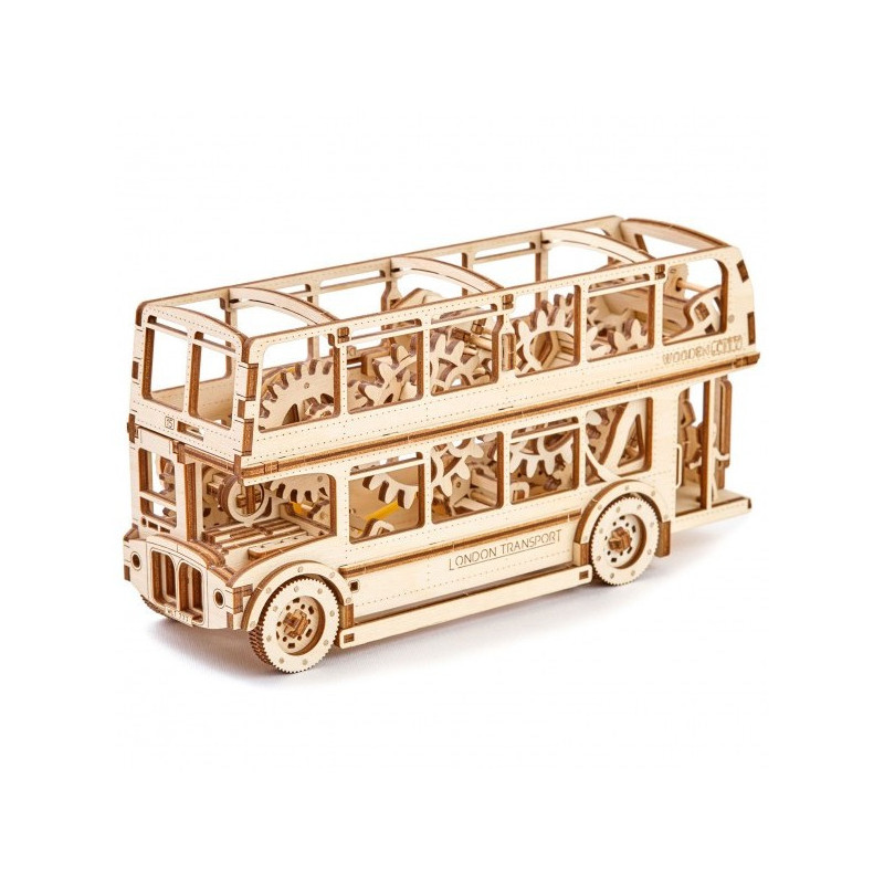 KIT MADERA MECHANICAL MODEL AUTOBUS LONDRES -216 piezas- Wooden City 303