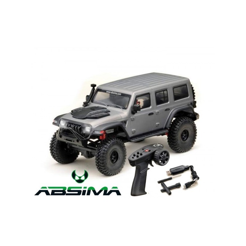 COCHE RC 1:18 Micro Crawler Wrangler grey RTR AB18025