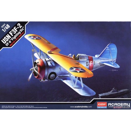 GRUMMAN F3F-2 (VF-6 "Fighting Six") -Escala 1/48- Academy 12326