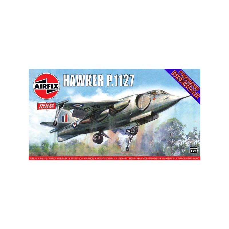 HAWKER P.1127 Vintage Classic -Escala 1/72- Airfix A01033V