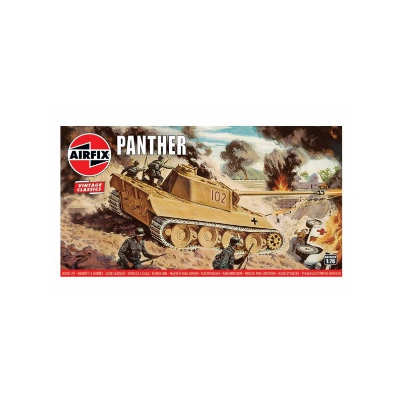 CARRO DE COMBATE Sd.Kfz. 171 PANTHER Vintage Classics -Escala 1/76- Airfix A01302V