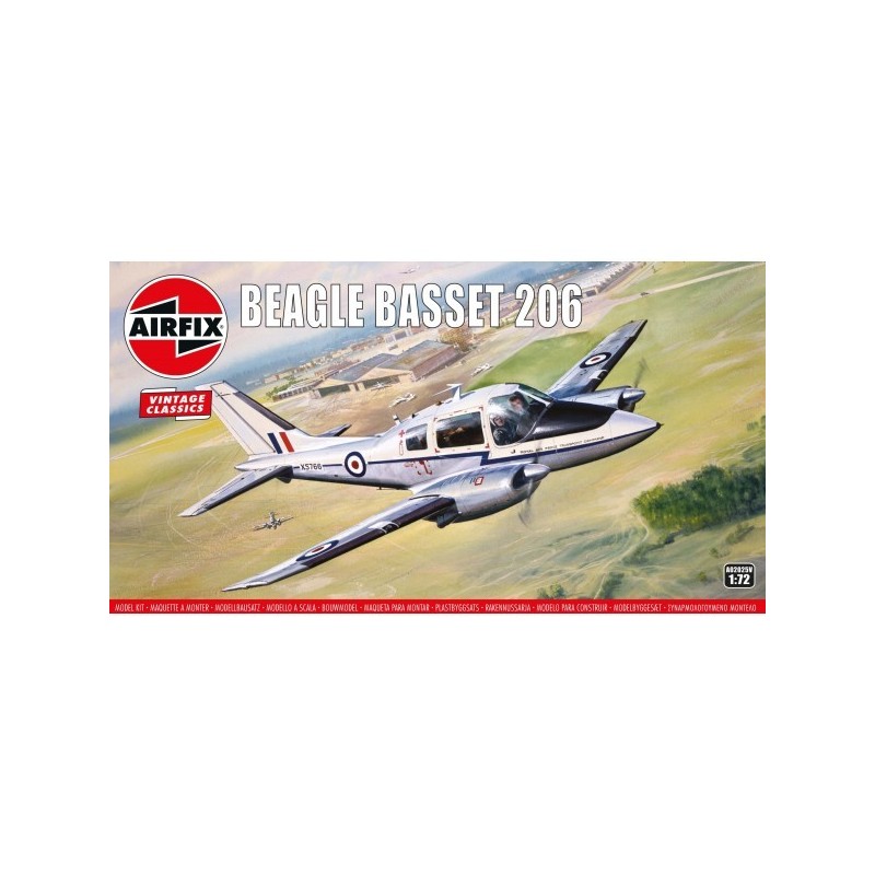 BEAGLE B.206 BASSET Vintage Classic -Escala 1/72- Airfix A02025V