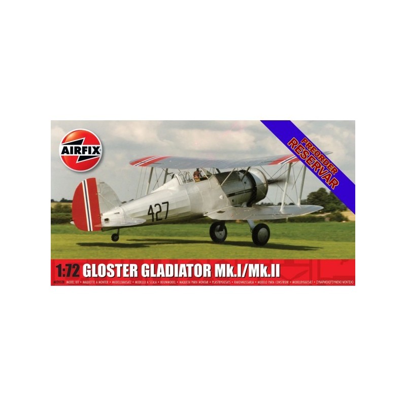 GLOSTER GLADIATOR MK-I / MK-II -Escala 1/72- Airfix A02052A