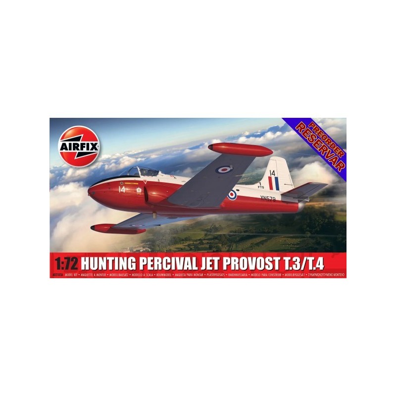 HUNTING PERCIVAL JET PROVOST T.3/T.4 -Escala 1/72- Airfix A02103A