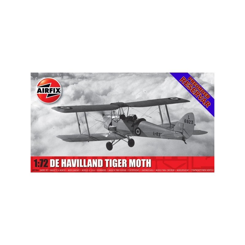 de HAVILLAND DH.82 Tiger Moth -Escala 1/72-Aifix A02106A