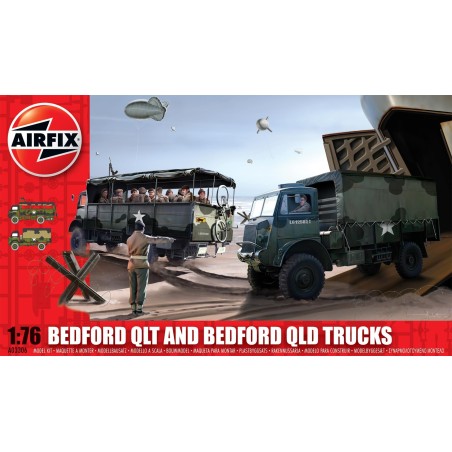 SET CAMIONES BEDFORD QLT Y BEDFORD QLD 1/72 - Airfix A03306