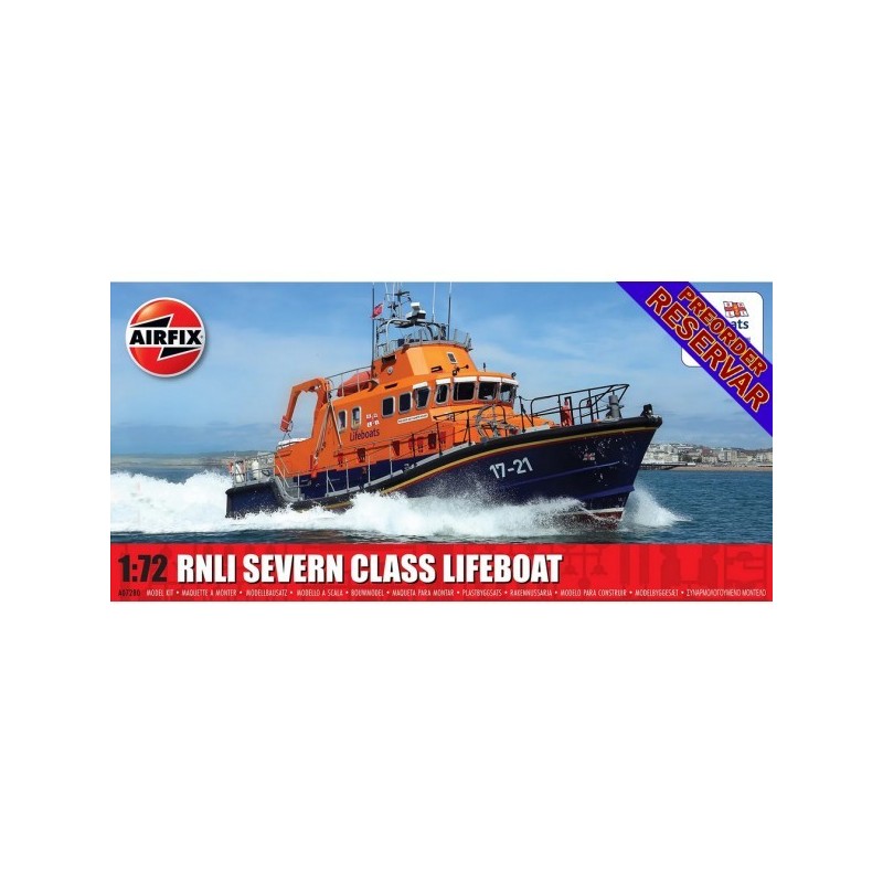 LANCHA DE SALVAMENTO CLASE SEVERN RNLI -Escala 1/72- Airfix A07280