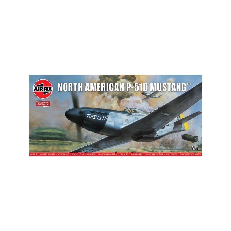 NORTH AMERICAN P-51 D MUSTANG -Escala 1/24- Airfix A14001V