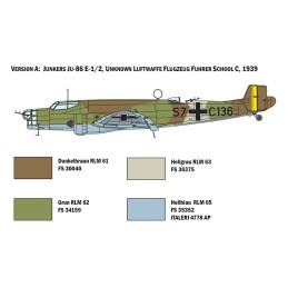 JUNKER JU-86 E1 / E2 escala 1/72 - Italeri 1391