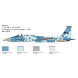 MCDONNEL DOUGLAS F-15C EAGLE - ESCALA 1/72 - ITALERI 1415