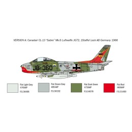 NORTH AMERICAN F-86 E SABRE -1/48- Itale
