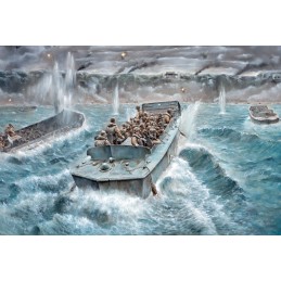 LANCHA DESEMBARCO LCVP & INFANTERIA U.S. -Escala 1/35- Italeri 6524