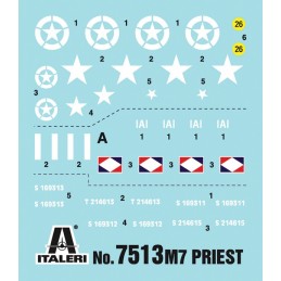 OBUS M-7 PRIEST/ Transporte Tropas M-7 KANGAROO (2 unidades) ESCALA 1/72 - MONTAJE RAPIDO - Italeri 7513