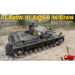 CARRO DE COMBATE Sd.Kfz. 141 PANZER III Ausf. B y Tripulantes -Escala 1/35- MiniArt Model 35221
