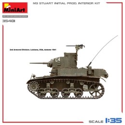 CARRO DE COMBATE M-3 STUART (Initial) -Escala 1/35- MiniArt 35401