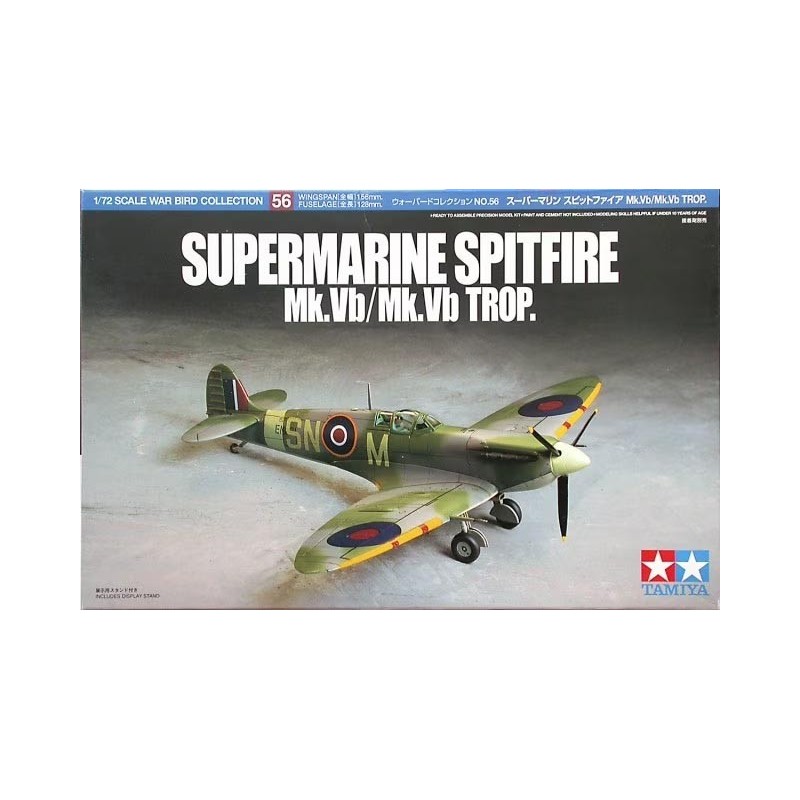 SUPERMARINE SPITFIRE Mk-Vb / Mk-Vb Trop -Escala 1/72- Tamiya 60756