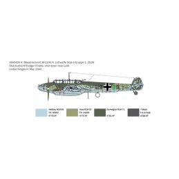 MESSERCHMITT BF-110 C-3/4 ZERSTORER -Escala 1/72- Italeri 049