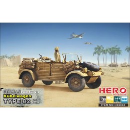 VEHICULO TODOTERRENO KUBELWAGEN TYPE 82 (AFRIKA-KORPS) -Escala 1/35- Hero HOBBY H35004