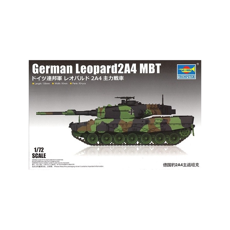 CARRO DE COMBATE LEOPARD 2A4 -Escala 1/72- Trumpeter 07190