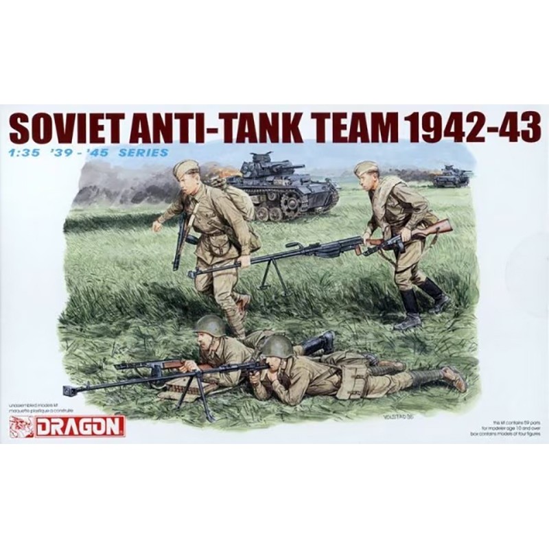 DOTACION ANTICARRO SOVIETICA ESCALA 1/35 DRAGON MODELS 6049