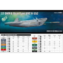 SUBMARINO TYPE VIIC U-552 -Escala 1/48 - Trumpeter 06801