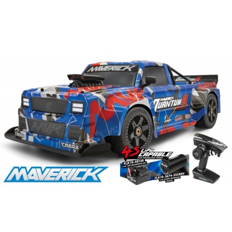 COCHE QUANTUMR FLUX 4S 1/8 AZUL/ROJO RACE TRUCK MV150312