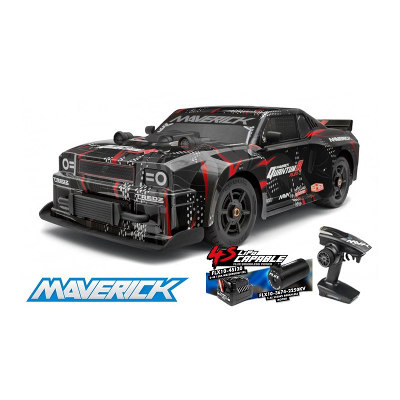 COCHE QUANTUMR FLUX 4S 1/8 BLACK/RED