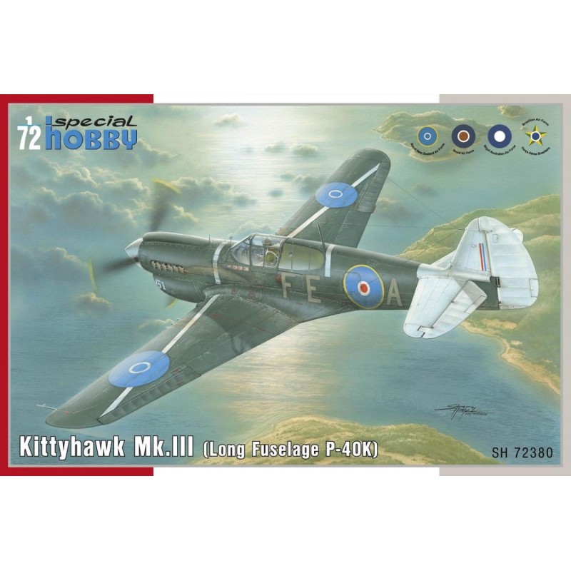 CURTISS P-40 K / MK-III Kittyhawk -Escala 1/72- Special Hobby SH72380