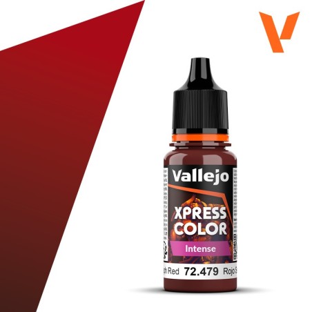 PINTURA Xpress Color Intense ROJO SERAFIN 18 ml - Acrylicos Vallejo 72479