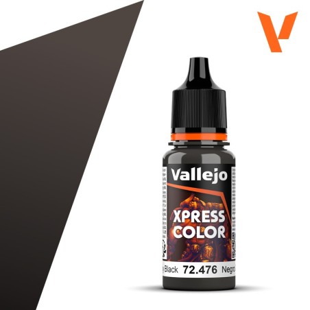 PINTURA Xpress Color NEGRO GRASIENTO 18 ml - Acrylicos Vallejo 72476