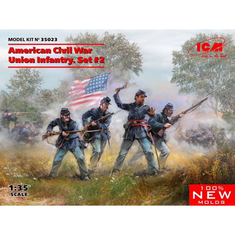 INFANTERIA FEDERAL Guerra Civil Americana SET 2 -Escala 1/35- ICM 35023